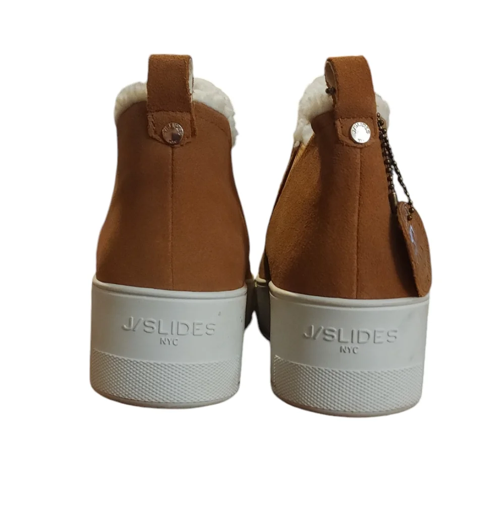 J/Slides Magic Boot Cognac Waterproof Suede Women's Size 8.5 - Picture 2 of 8